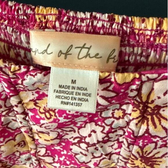 Band Of The Free Sleeveless Corset Front Dress Womens Medium Bubble Hem Floral - Picture 3 of 9